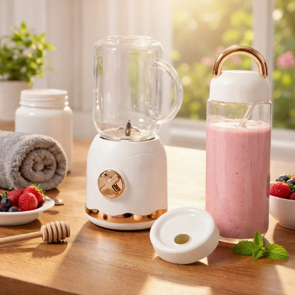 Mini Liquidificador Portátil 3 em 1 – Praticidade, Estilo e Saúde em Qualquer Lugar