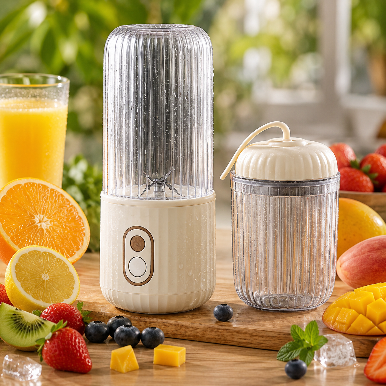 Mini Liquidificador Portátil USB 8 Lâminas 450ML Turbo | Vida Potente