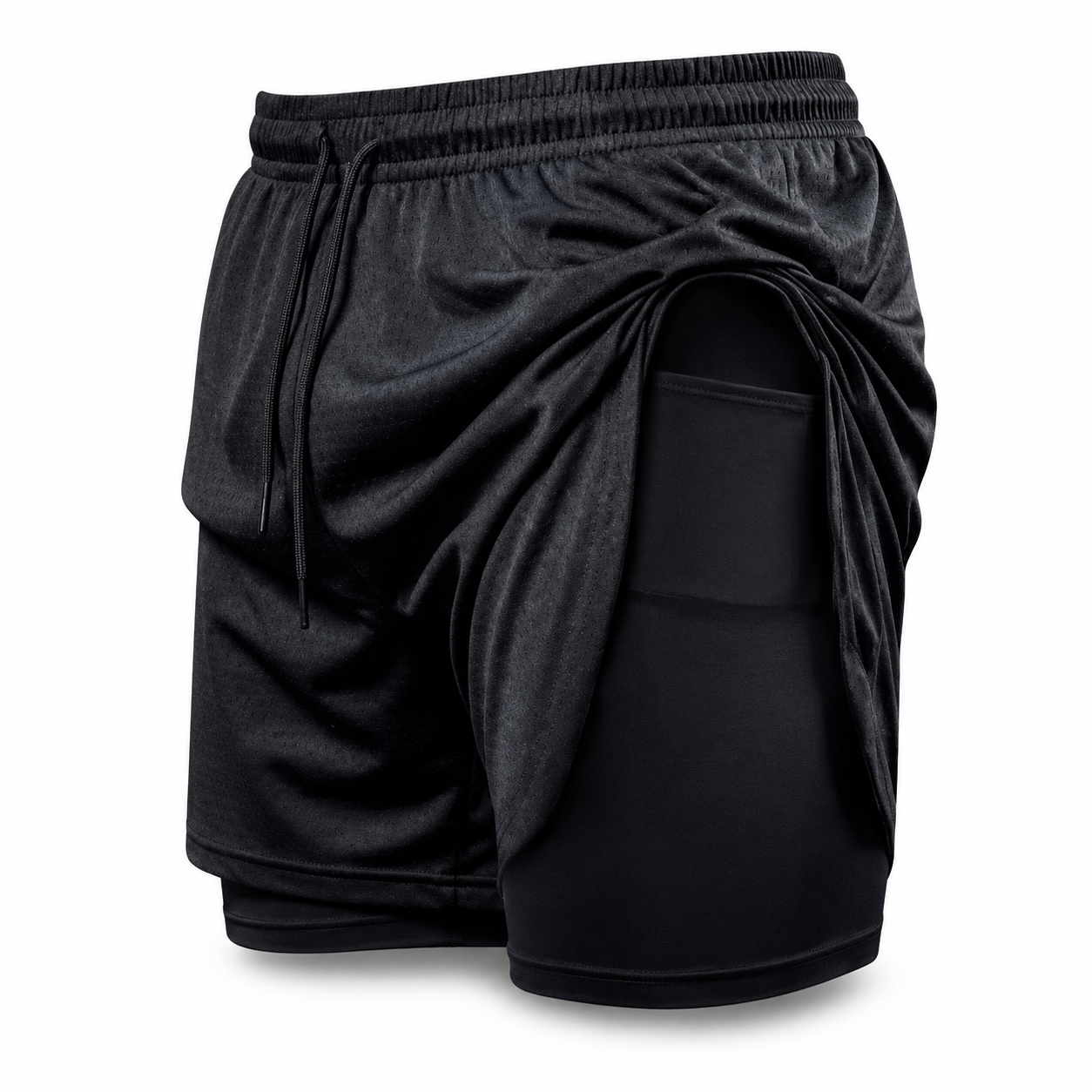 Shorts 2 em 1 Dry Fit Vida Potente — Compre 1, Leve 2