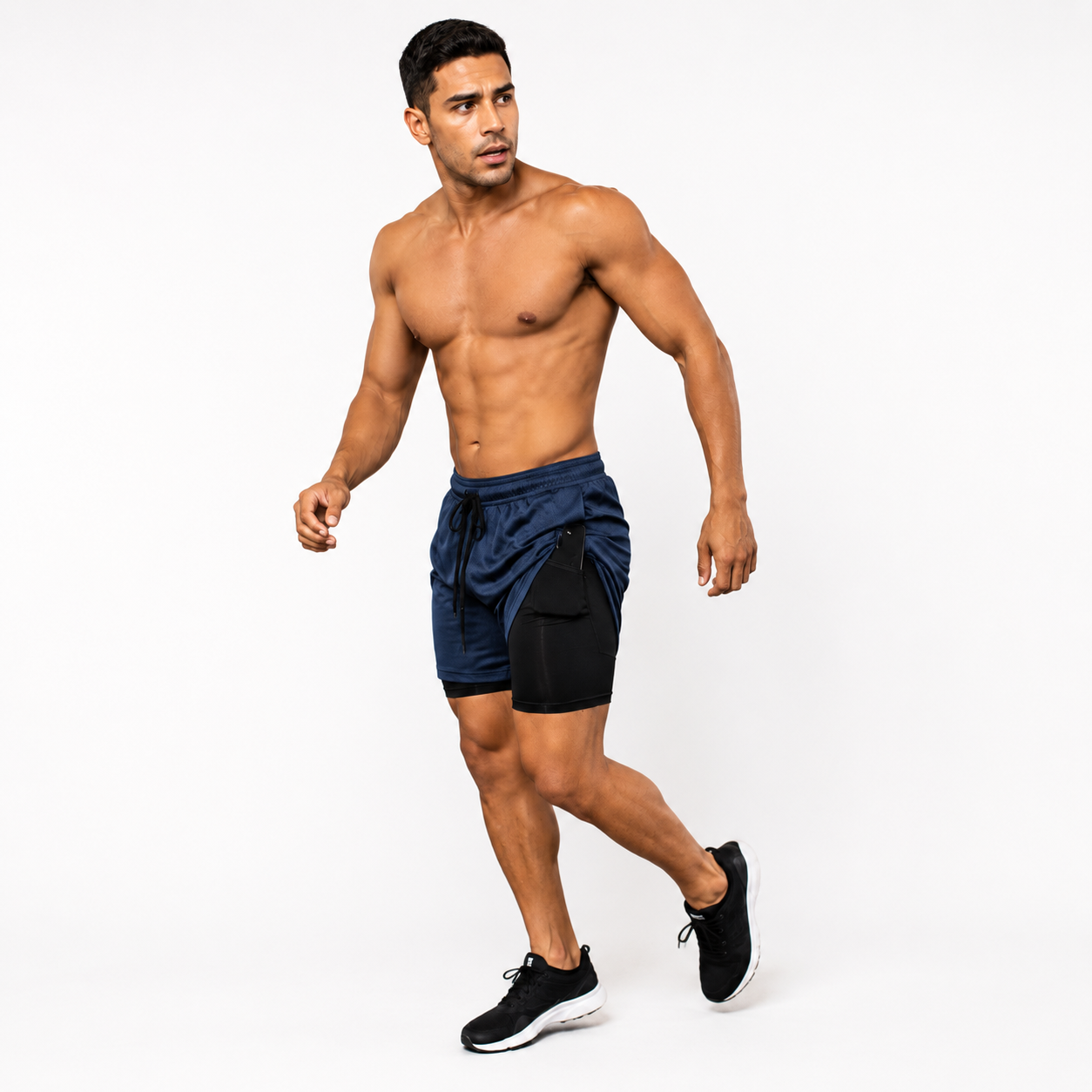 Shorts 2 em 1 Dry Fit Vida Potente — Compre 1, Leve 2