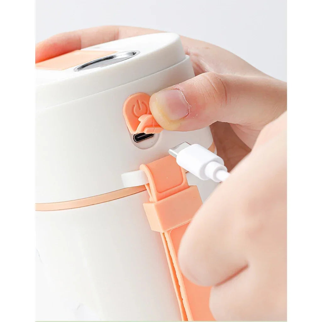 Copo Liquidificador Portátil USB 10 Lâminas LED 349ML | Vida Potente
