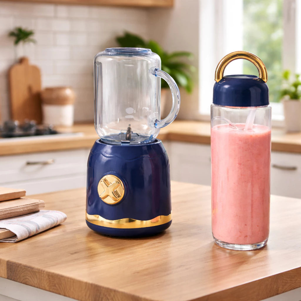 Mini Liquidificador Portátil 3 em 1 – Praticidade, Estilo e Saúde em Qualquer Lugar
