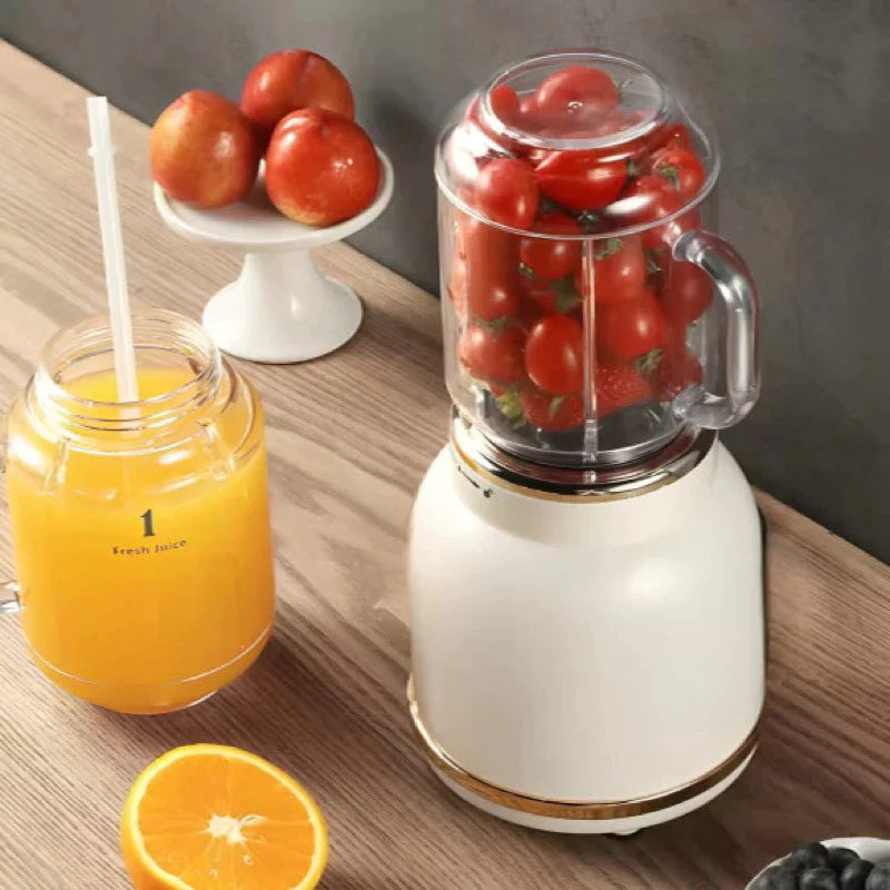 Mini Liquidificador Portátil USB 500ML Retrô 10 Lâminas | Vida Potente