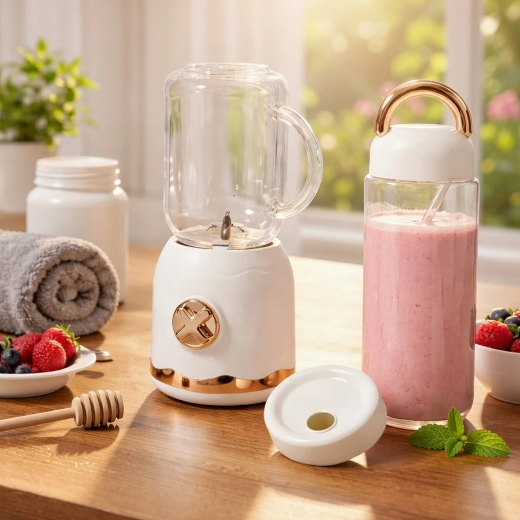 Mini Liquidificador Portátil 3 em 1 – Praticidade, Estilo e Saúde em Qualquer Lugar