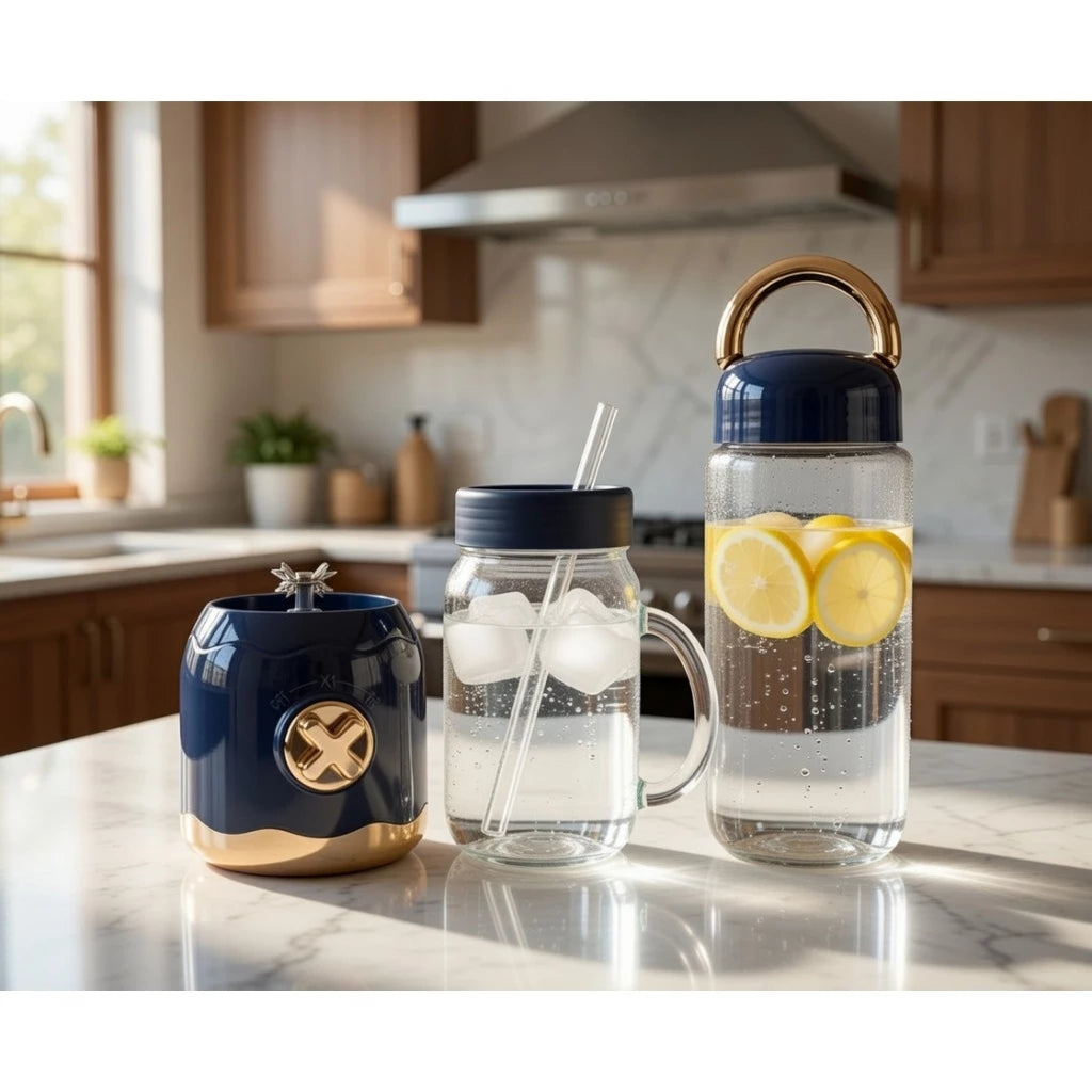 Mini Liquidificador Portátil 3 em 1 – Praticidade, Estilo e Saúde em Qualquer Lugar