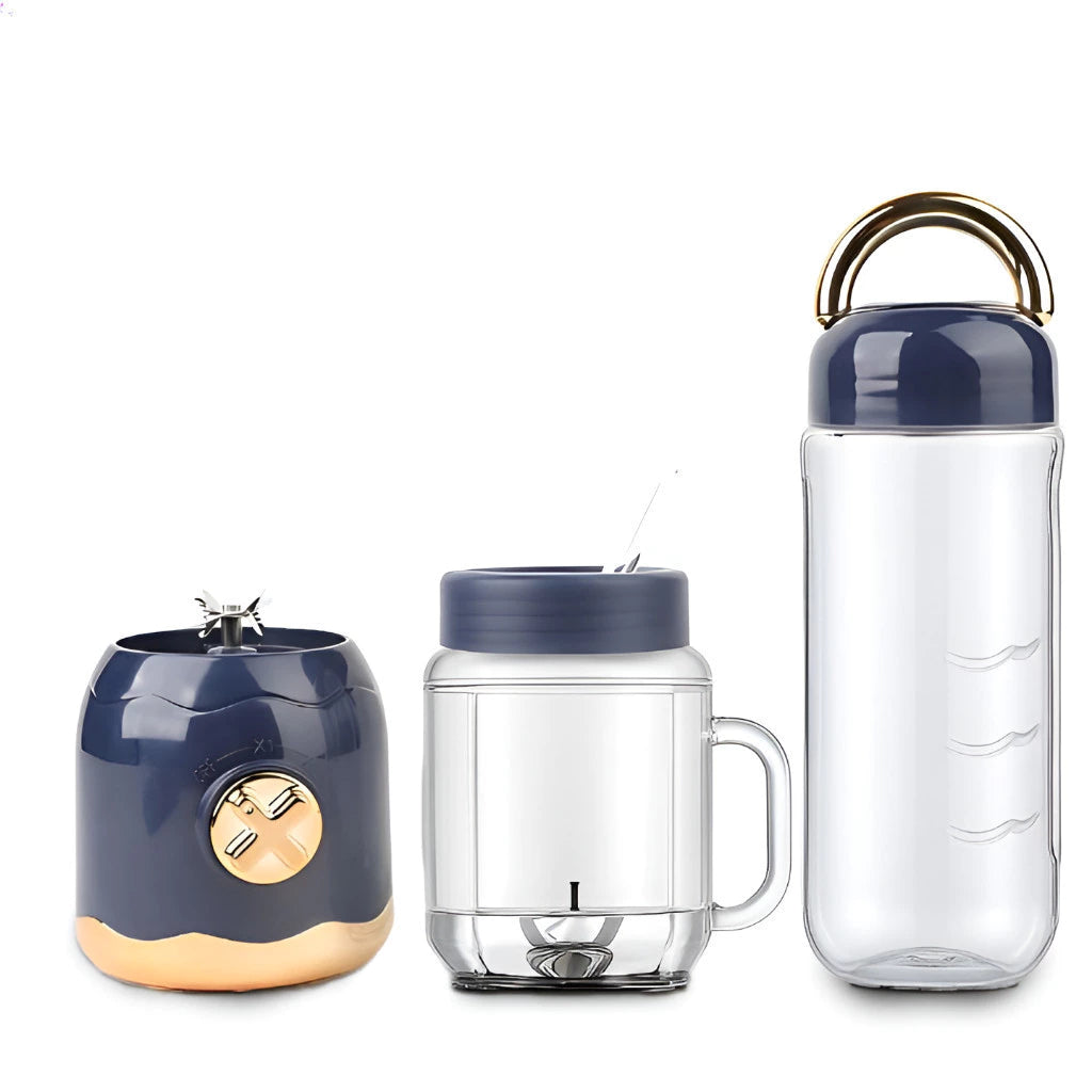 Mini Liquidificador Portátil USB 500ML Retrô 10 Lâminas | Vida Potente