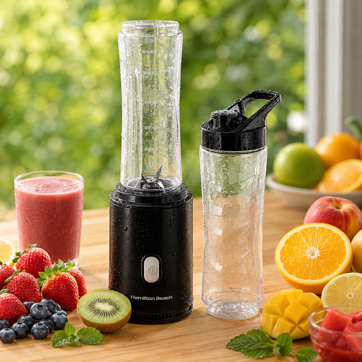 Blender Hamilton Beach Portátil 600ML 2 Squeezes | Vida Potente
