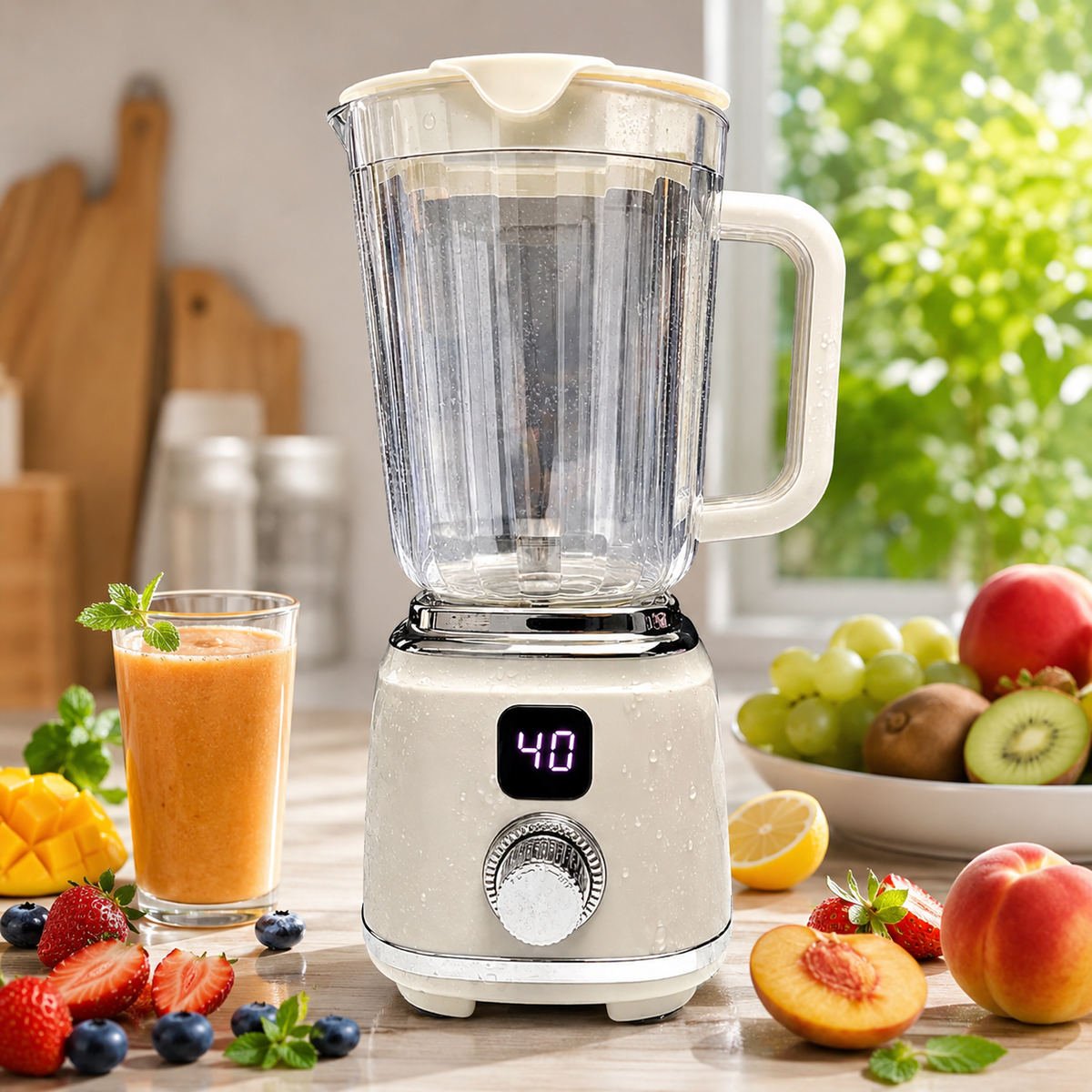 Liquidificador Portátil USB 600ML 10 Lâminas Turbo