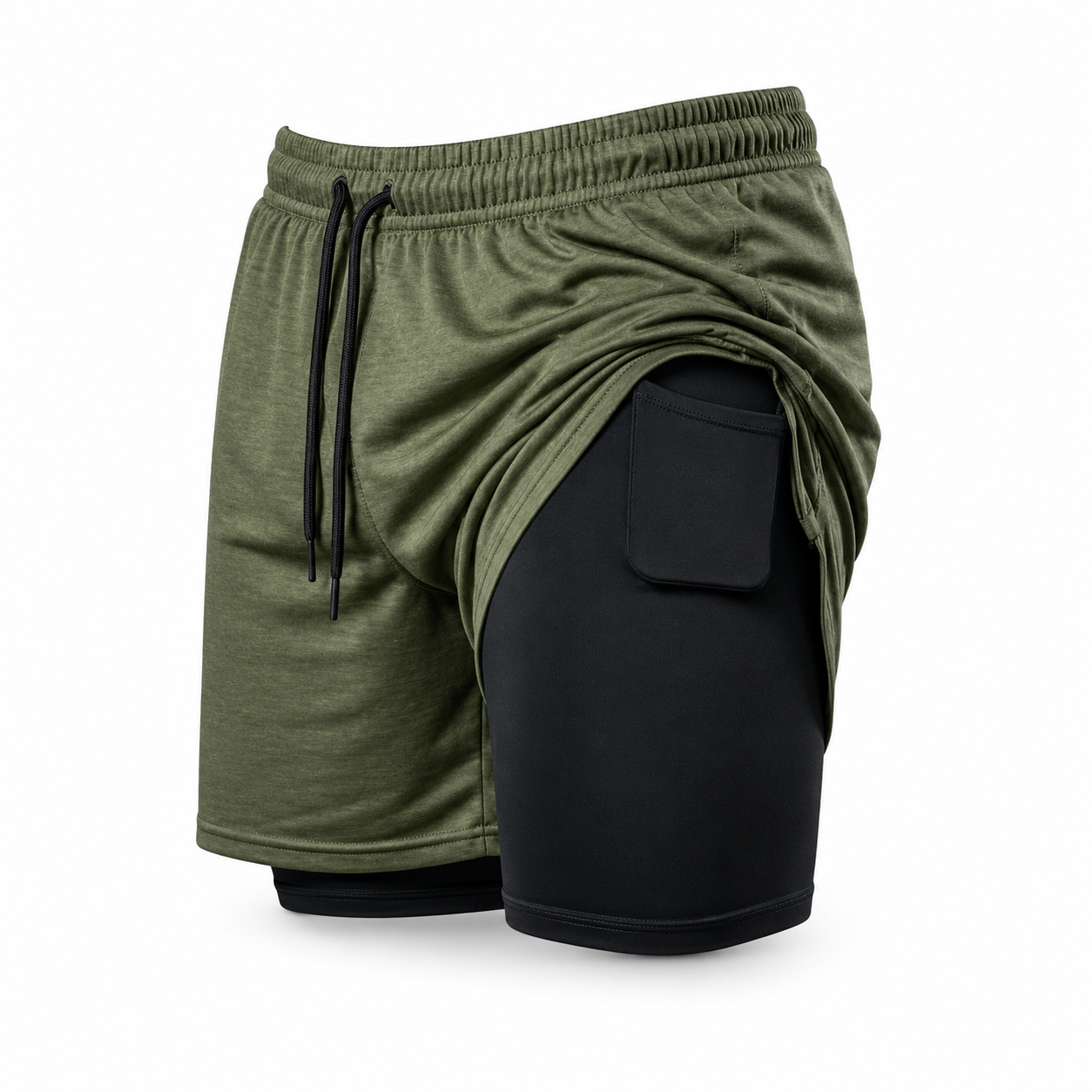 Shorts 2 em 1 Dry Fit Vida Potente — Compre 1, Leve 2