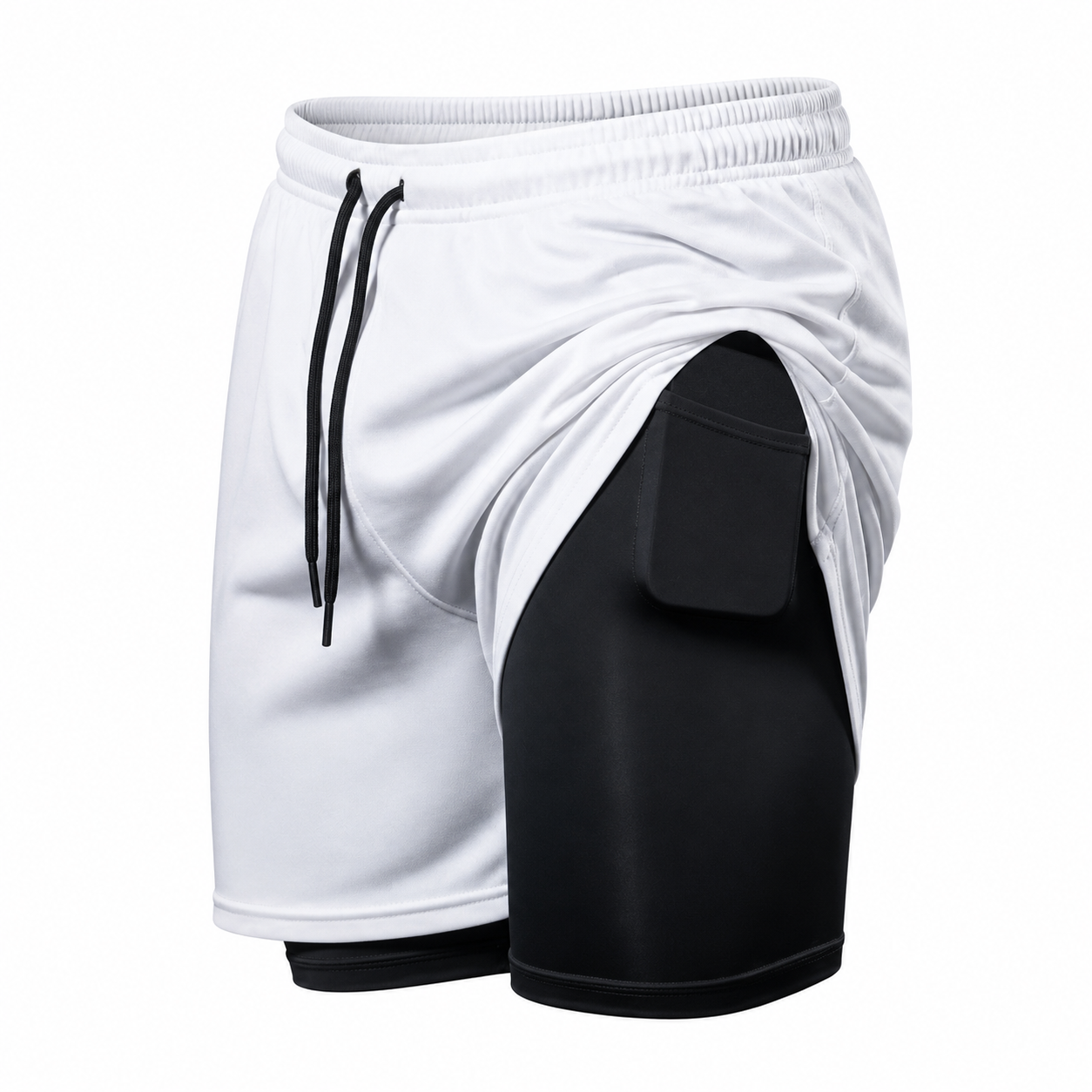 Shorts 2 em 1 Dry Fit Vida Potente — Compre 1, Leve 2