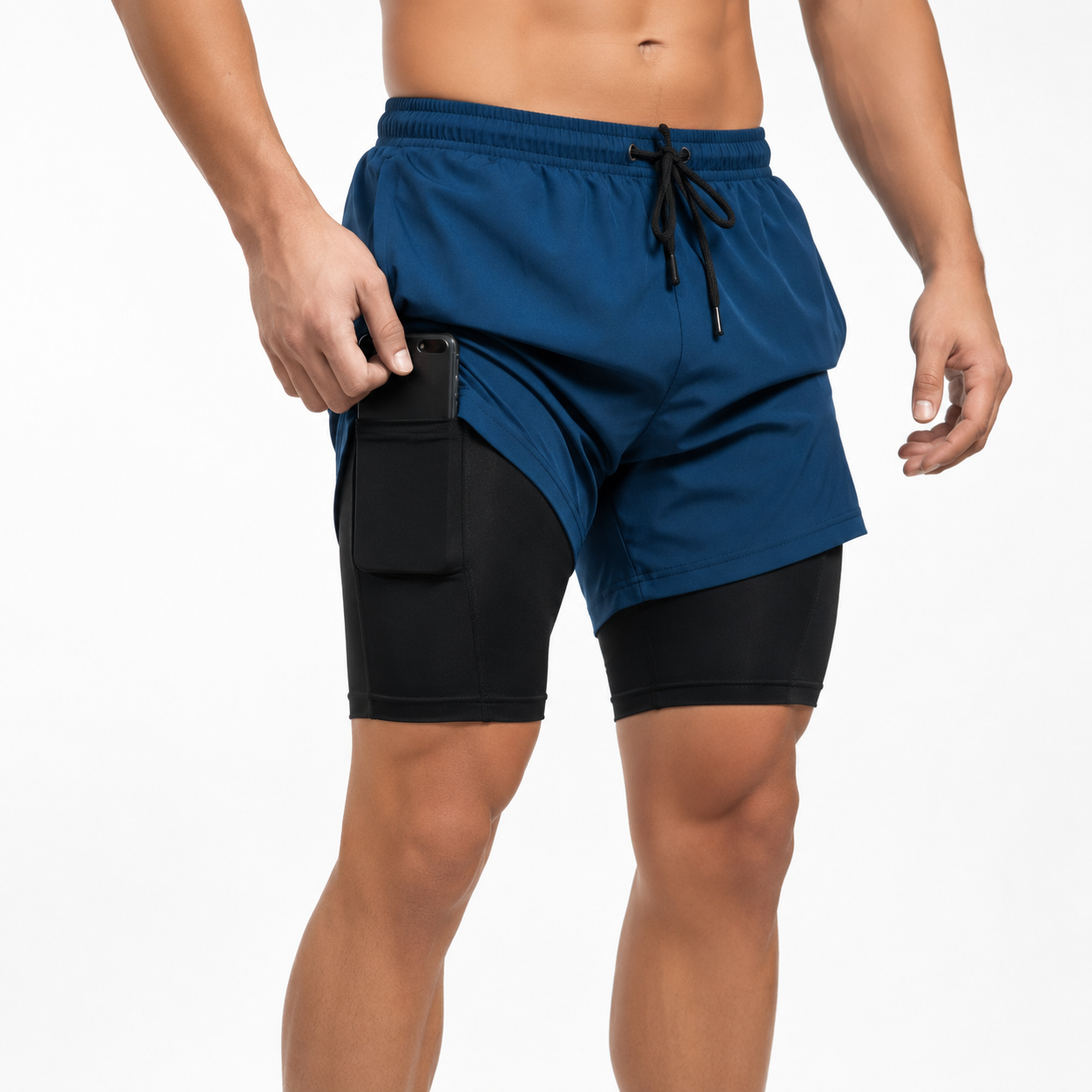 Shorts 2 em 1 Dry Fit Vida Potente — Compre 1, Leve 2