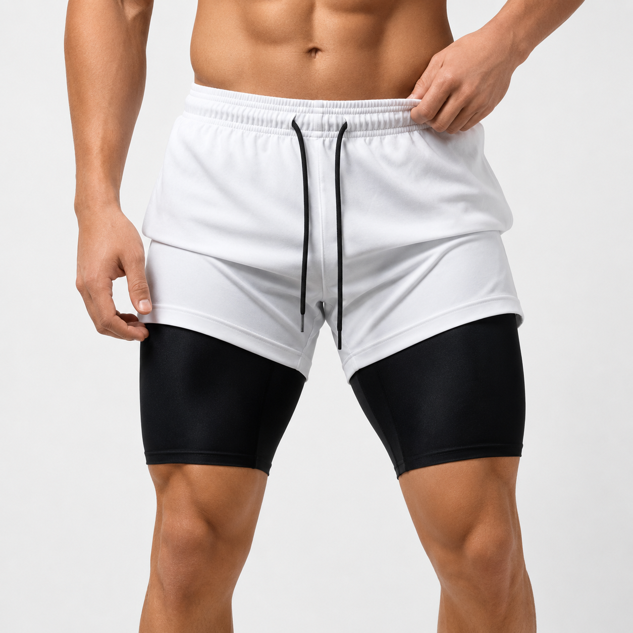 Shorts 2 em 1 Dry Fit Vida Potente — Compre 1, Leve 2