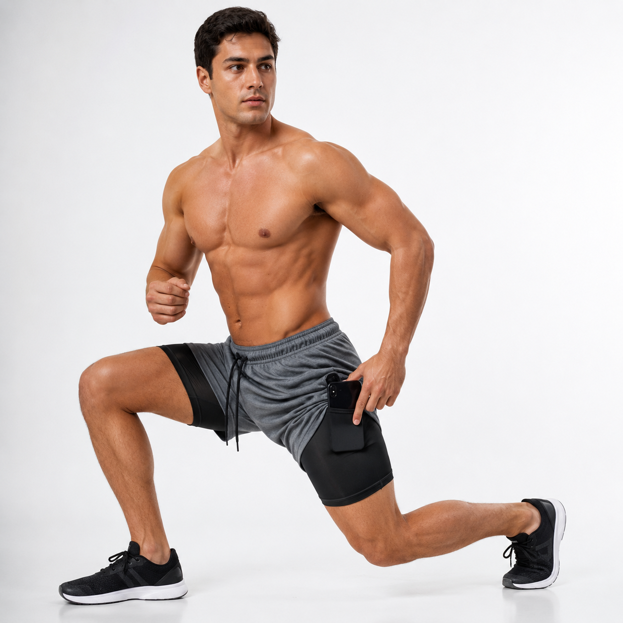 Shorts 2 em 1 Dry Fit Vida Potente — Compre 1, Leve 2