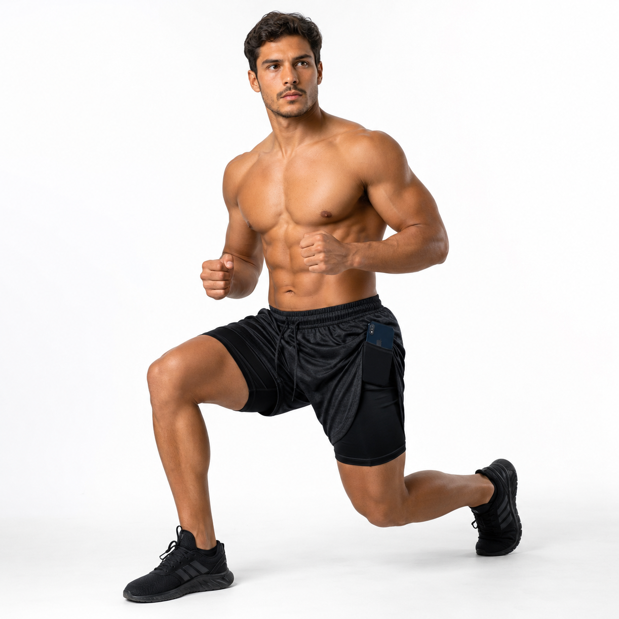 Shorts 2 em 1 Dry Fit Vida Potente — Compre 1, Leve 2