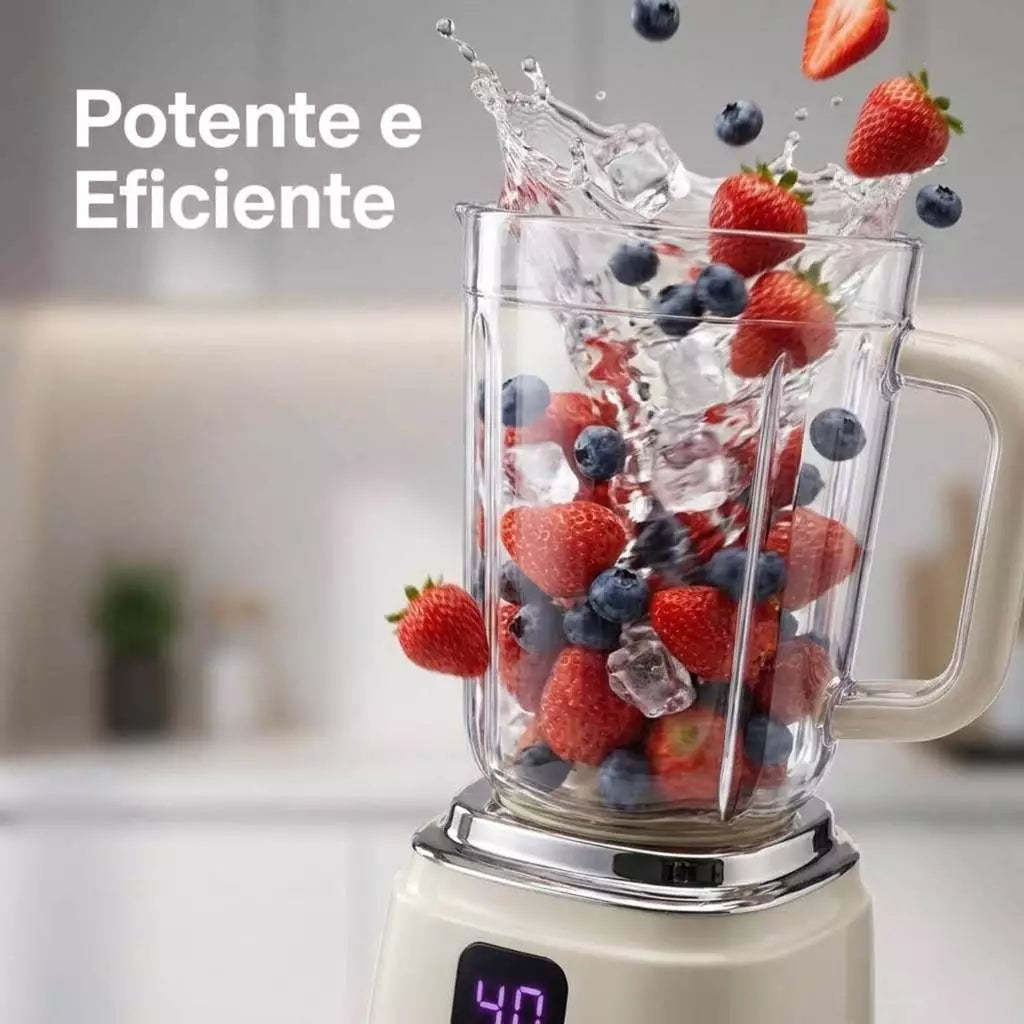 Liquidificador Portátil USB 600ML 10 Lâminas Turbo | Vida Potente