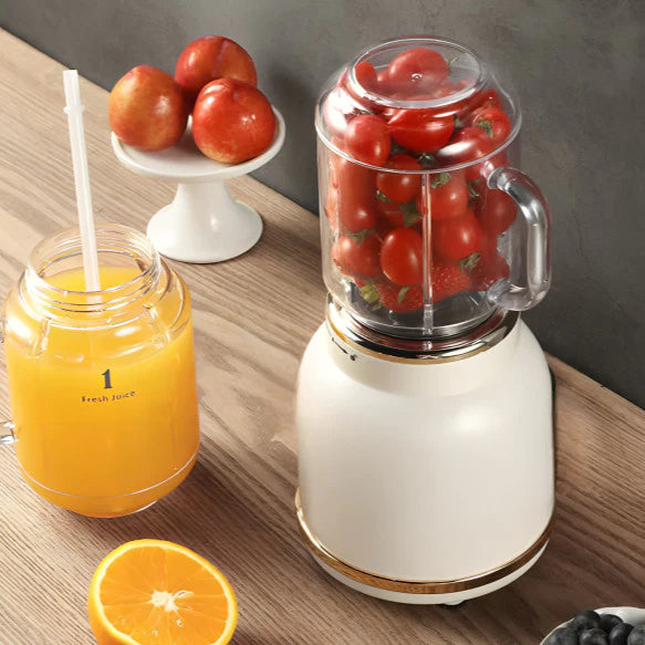 Mini Juicer Portátil USB 10 Lâminas 500ML Retrô | Vida Potente