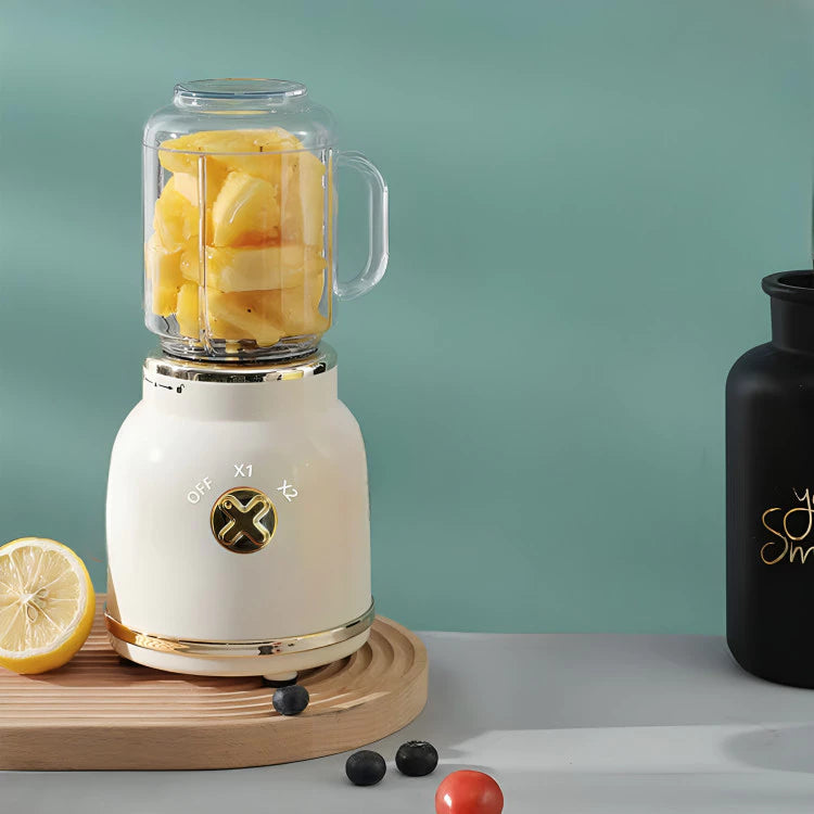Mini Juicer Portátil USB 10 Lâminas 500ML Retrô | Vida Potente